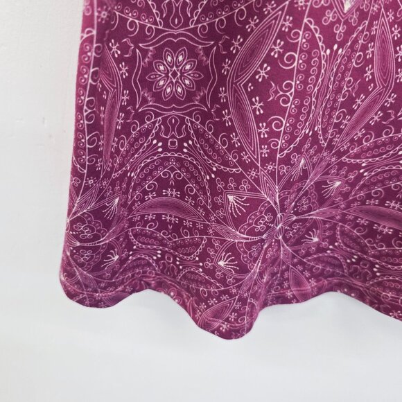 Nanu XL Purple Tie Shoulder Tank Top Sleeveless Scoop Neck Boho Festival Casual - Picture 6 of 11